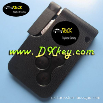 Shock price 3 buttons smart card key for renault megane key 433Mhz ID46 chip renault smart key
